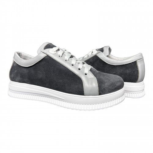 Кросівки Жіночі шкіряні VENTAJA 940 сірий замш