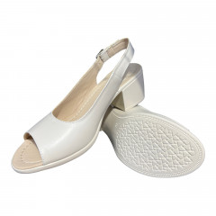 Босоножки Женские кожаные AURIS 360 бежевый