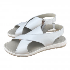 Босоніжки Жіночі шкіряні VIKTTORIO Лена бежевий