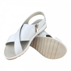 Босоніжки Жіночі шкіряні VIKTTORIO Лена бежевий