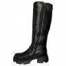 Чоботи жіночі шкіряні YTA Армі чорний хутро