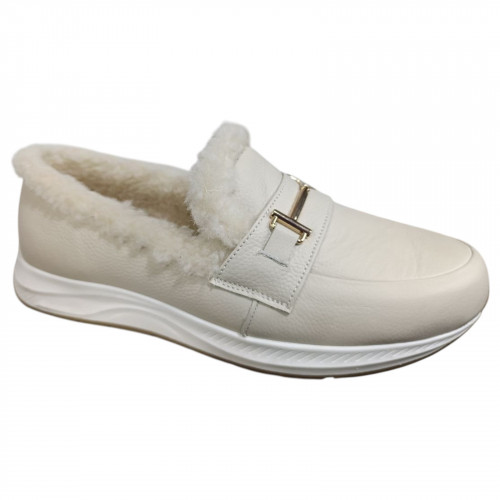 Черевики жіночі шкіряні TANGO 710 16 молочний хутро