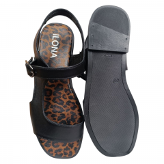 Босоножки женские кожаные ILONA 781/AR 01 черные