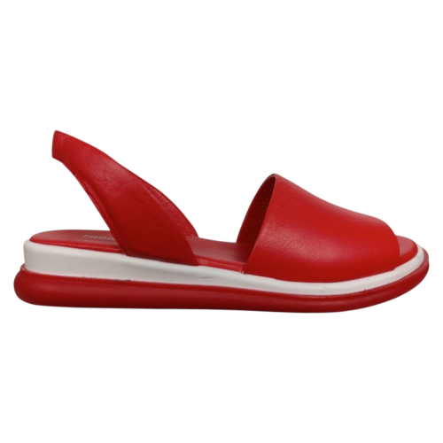 Босоножки женские кожаные FABIO MONELLI 00857-00-M5 красные