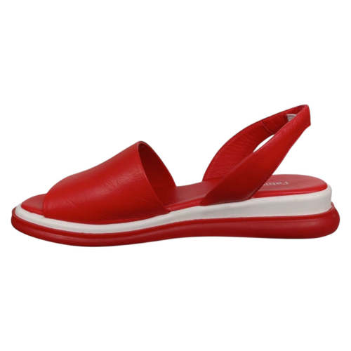 Босоножки женские кожаные FABIO MONELLI 00857-00-M5 красные