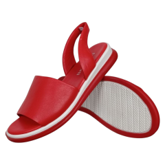 Босоніжки жіночі шкіряні FABIO MONELLI 00857-00-M5 червоні