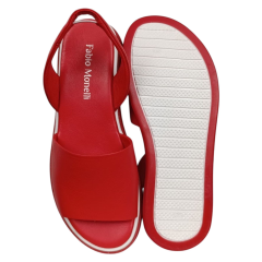 Босоніжки жіночі шкіряні FABIO MONELLI 00857-00-M5 червоні
