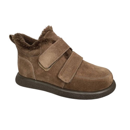 Черевики жіночі замшеві FOOT STEP 507 22 горіх хутро