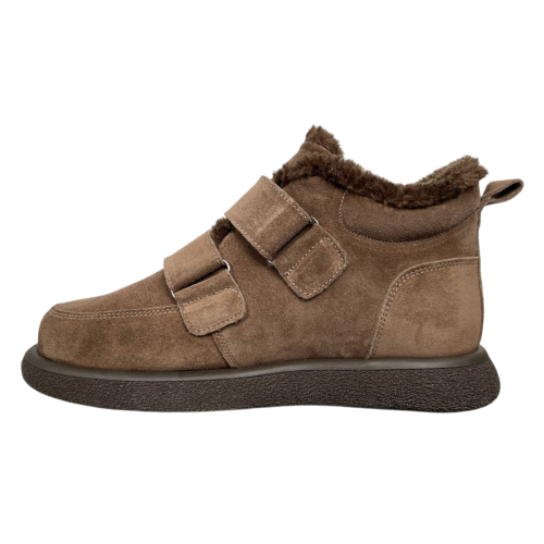 Черевики жіночі замшеві FOOT STEP 507 22 горіх хутро