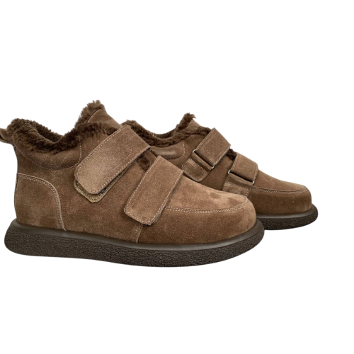 Черевики жіночі замшеві FOOT STEP 507 22 горіх хутро