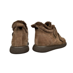 Черевики жіночі замшеві FOOT STEP 507 22 горіх хутро