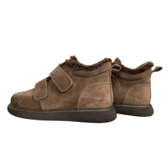 Черевики жіночі замшеві FOOT STEP 507 22 горіх хутро