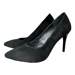 Туфли Женские кожаные ILONA 20 35 черный замш