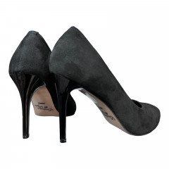 Туфли Женские кожаные ILONA 20 35 черный замш