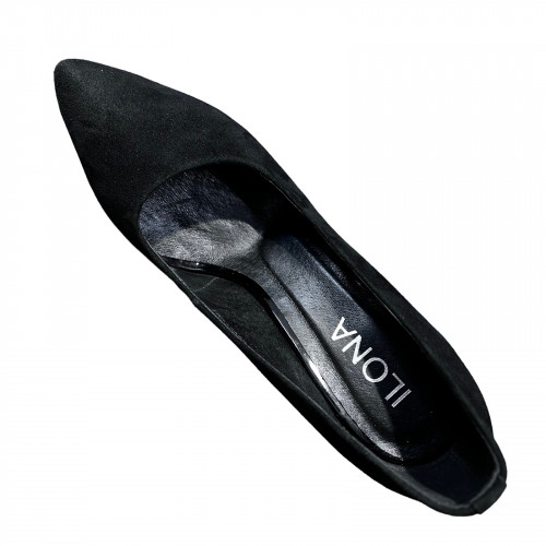 Туфлі Жіночі шкіряні ILONA 20 35 замш чорний