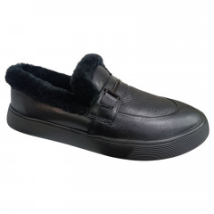 Черевики жіночі шкіряні TANGO 710 01 чорний хутро