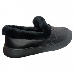 Черевики жіночі шкіряні TANGO 710 01 чорний хутро