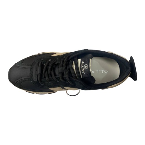 Кроссовки женские кожаные ALLSY 296-2 (190247) черные