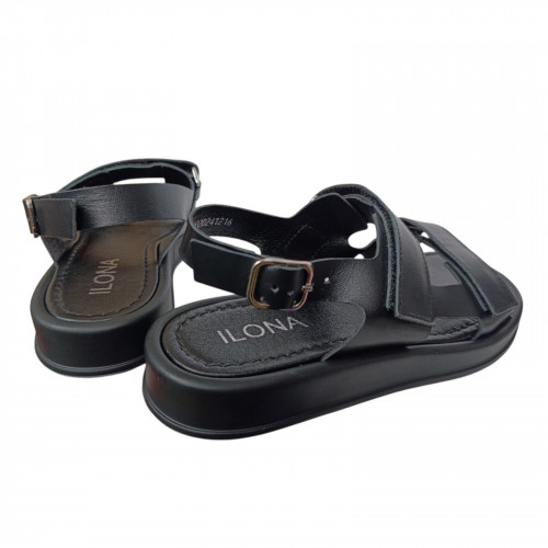 Босоножки женские кожаные ILONA 348/113 01 черные