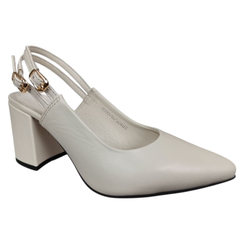 Босоножки Женские кожаные ILONA 814/729 28 кремовые