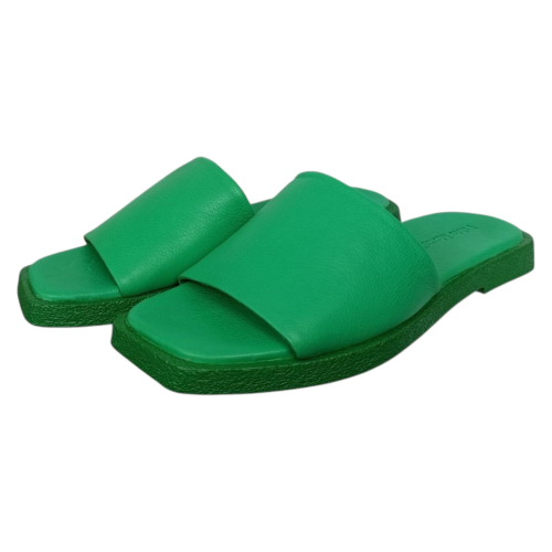 Шлепанцы женские кожаные FABIO MONELLI 9554-351 зеленые