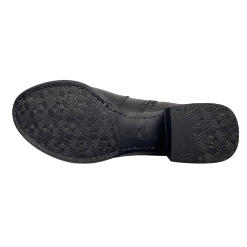 Ботинки женские кожаные KATRIN 30 01 черные каблук байка