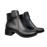 Ботинки женские кожаные KATRIN 30 01 черные каблук байка
