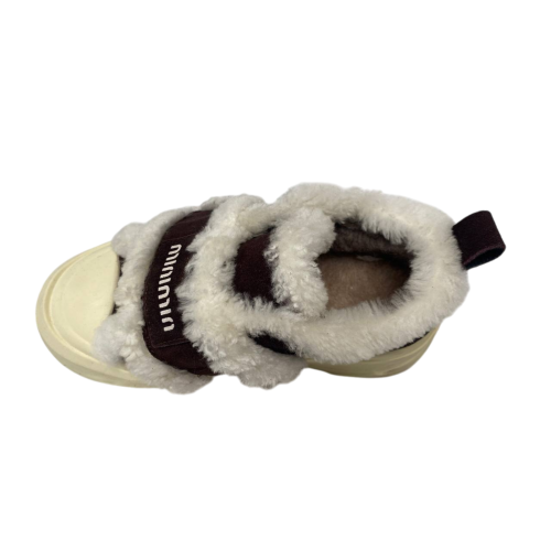 Ботинки женские замшевые HENGJI 15-6 темно коричневый мех