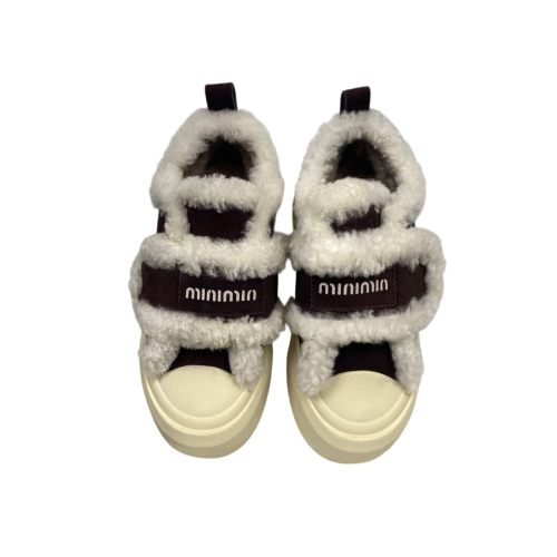 Ботинки женские замшевые HENGJI 15-6 темно коричневый мех