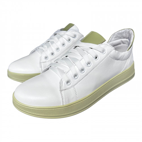 Кеды Женские кожаные VENTAJA 165 белое масло