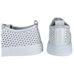 Кеды Женские кожаные на платформе PRELLESTA 1939 05 белый