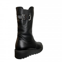 Чоботи жіночі шкіряні ELVIX 4006/2 чорний хутро