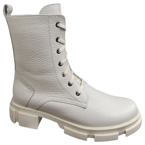 Ботинки женские кожаные TEMP 124 16 молочный F мех