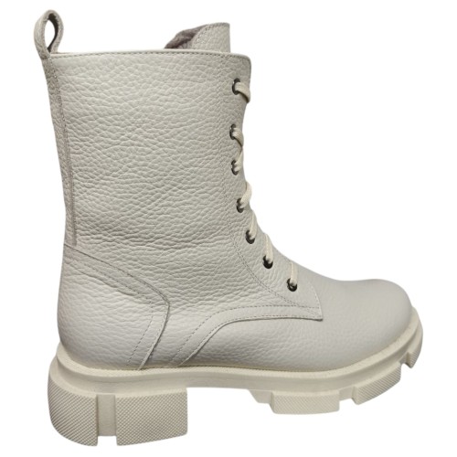 Ботинки женские кожаные TEMP 124 16 молочный F мех