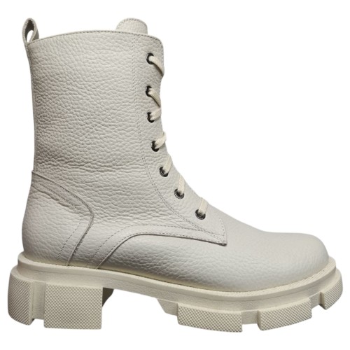 Ботинки женские кожаные TEMP 124 16 молочный F мех