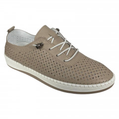 Кроссовки женские кожаные MASIS (LONZA ALLSY) 1800 04 бежевые