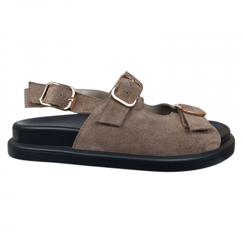 Босоножки женские замшевые ILONA 791/165 коричневые