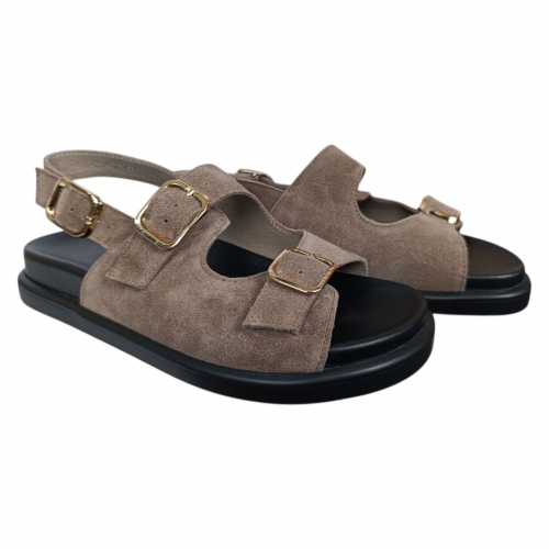 Босоножки женские замшевые ILONA 791/165 коричневые