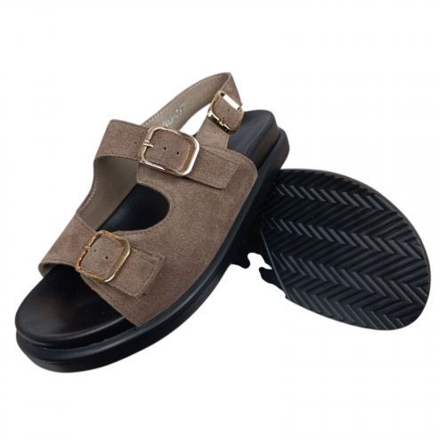 Босоножки женские замшевые ILONA 791/165 коричневые