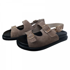 Босоножки женские замшевые ILONA 791/165 коричневые