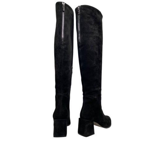 Чоботи жіночі замшеві ILONA 803/624 байка каблук