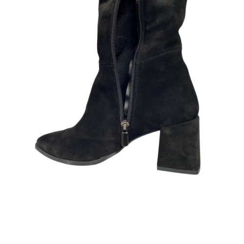 Чоботи жіночі замшеві ILONA 803/624 байка каблук