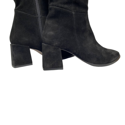 Чоботи жіночі замшеві ILONA 803/624 байка каблук