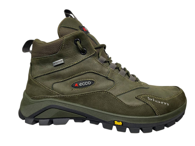 Черевики чоловічі шкіряні ICEFIELD 385 45 хакі хутро