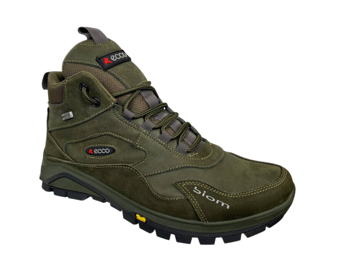 Черевики чоловічі шкіряні ICEFIELD 385 45 хакі хутро