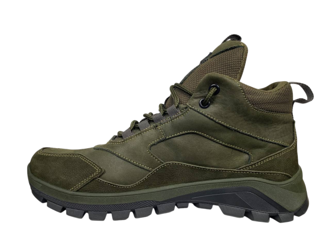 Черевики чоловічі шкіряні ICEFIELD 385 45 хакі хутро