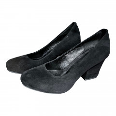 Туфли Женские Кожаные ILONA 1 08 черный велюр