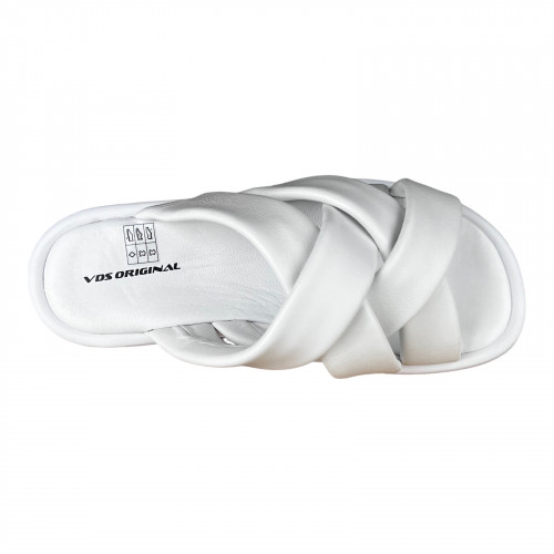 Шльопанці Жіночі шкіряні VLADEKS 2883 білий