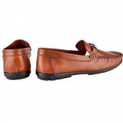 Лоферы Мужские кожаные KEMER 1083 taba