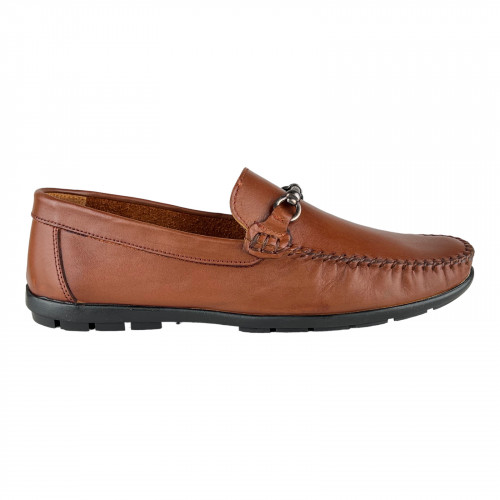 Лоферы Мужские кожаные KEMER 1083 taba